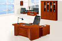 采購實木貼皮辦公桌，首選鴻業(yè)D3018油漆大班桌