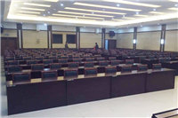 東莞某機(jī)關(guān)單位會(huì)議室辦公家具安裝完畢，條桌會(huì)議椅即將投入使用！