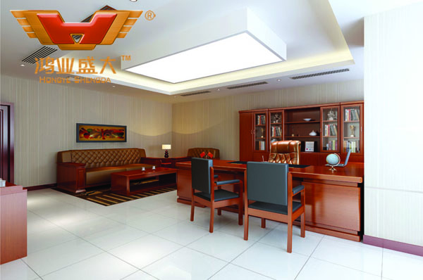 領(lǐng)導(dǎo)辦公室辦公桌擺放效果圖