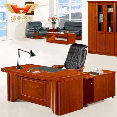 泰柚木皮油漆大班臺(tái) 貼皮實(shí)木辦公桌HY-D3018 泰柚木皮油漆大班臺(tái) 貼皮實(shí)木辦公桌HY-D3018