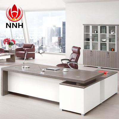 銀松木書房辦公桌 時(shí)尚大班臺(tái)NNH-JT71