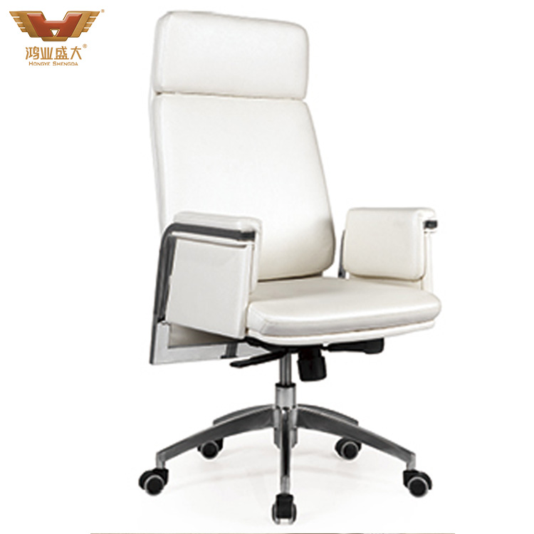 白色牛皮大班椅HY-366A 白色牛皮大班椅HY-366A