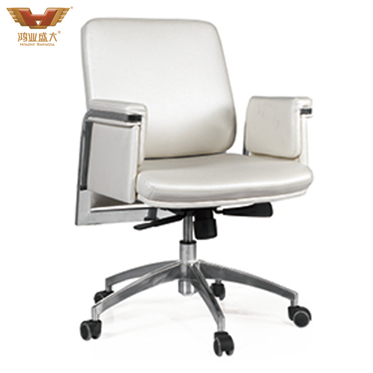 白色牛皮中班椅HY-366B 白色牛皮中班椅HY-366B